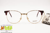 REGIA Hand Made Italian frame eyeglass, Golden & Red acetate, New Old Stock 1970s