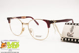 REGIA Hand Made Italian frame eyeglass, Golden & Red acetate, New Old Stock 1970s