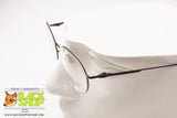 FINISSIMO mod. F116 M005 Oval eyeglass frame innovative structure, Brown metal, New Old Stock