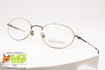 FINISSIMO mod. F116 M005 Oval eyeglass frame innovative structure, Brown metal, New Old Stock