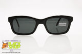 GIUGIARO mod. G-609 C-2011 Vintage Sunglasses, lucite black wayfarer, New Old Stock