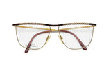 LAURA BIAGIOTTI mod. V 180 G44 Vintage eyeglass frame golden & black red, New Old Stock 1980s