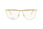 LAURA BIAGIOTTI mod. V 180 G45 Vintage eyeglass frame golden, New Old Stock 1980s