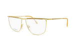 LAURA BIAGIOTTI mod. V 180 G45 Vintage eyeglass frame golden, New Old Stock 1980s