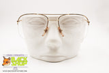 LOZZA mod. NYRIM 1 Golden aviator frame eyewear, Double bridge, New Old Stock 1970s