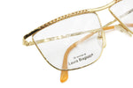 LAURA BIAGIOTTI mod. V 180 G45 Vintage eyeglass frame golden, New Old Stock 1980s