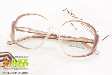 PIERRE BALMAIN Paris mod. 2012 643 Vintage eyeglass frame women, soft tones, New Old Stock 1980s