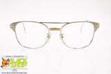 Unbranded/Artisanal frame glasses men, Silver & Golden chiseled, New Old Stock 1970s/1980s