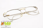 Unbranded/Artisanal frame glasses men, Silver & Golden chiseled, New Old Stock 1970s/1980s