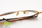 NAZARENO GABRIELLI Vintage 80s Sunglasses women ladies, engraved rims perimeter, New Old Stock