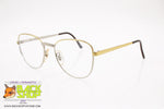 Unbranded Vintage eyeglass frame made in Italy, Golden & Silver women, New Old Stock