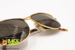 NAZARENO GABRIELLI Vintage 80s Sunglasses women ladies, engraved rims perimeter, New Old Stock