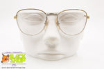 Unbranded Vintage eyeglass frame made in Italy, Golden & Silver women, New Old Stock