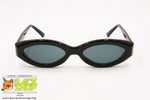 GAS, Vintage 1990s Cat eye Sunglasses, Black lucite thick 3D effect, New Old Stock 1990s