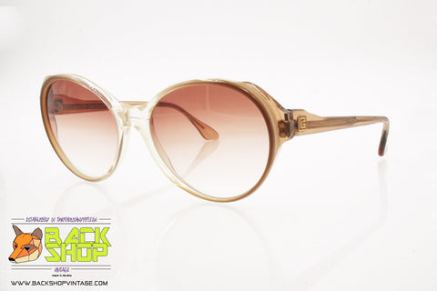 PIERRE BALMAIN Paris mod. 1003 666 Vintage Oversize Sunglasses women brown/soft tones, New Old Stock 1980s