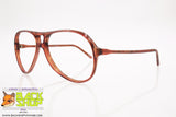 PERSPECTIVE mod. SUNLIGHT 185 302, Vintage frame glasses aviator, soft brown cellulose, New Old Stock