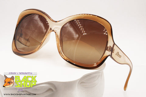 POLAROID mod. S8159 B Big Diva Vintage Sunglasses, Oversize shades brown & clear, New Old Stock