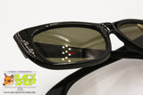 NILSOL Italy authentic 1950s sunglasses cat eye black strass front adorned, New Old Stock 1950s