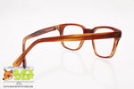 PIN'S mod. 101 02 Vintage eyeglass frame, Brown caramel tone acetate, New Old Stock 1990s
