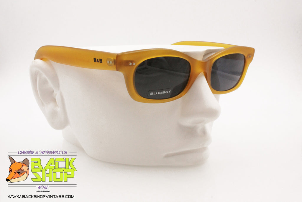 BLUE BAY By SAFILO B&B 23/S Little Yellow Wayfarer Sunglasses, Full Ac ...