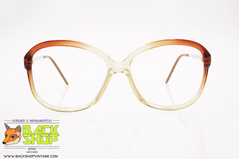 ESSILOR mod. 2763 NT Vintage eyeglass frame women, Red tonalities & clear nose bridge, New Old Stock 1960s