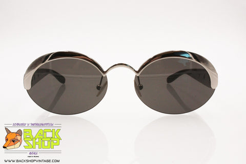 EMPORIO ARMANI EA 9074/S BC3 Rare Sunglasses rimless with mirror silver superior bar, New Old Stock