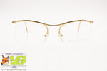 JEAN DE CARLO Vintage Eyeglass frame half rimmed, Women's eyeglass frame 52[]16, New Old Stock 1970s