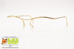 JEAN DE CARLO Vintage Eyeglass frame half rimmed, Women's eyeglass frame 52[]16, New Old Stock 1970s