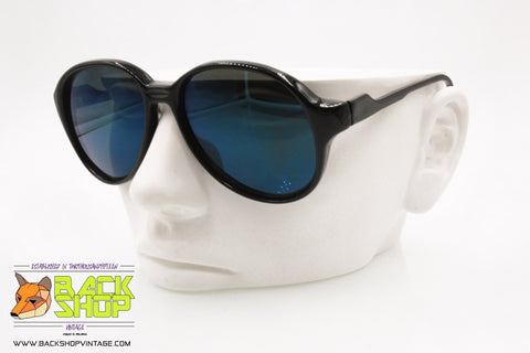 GG mod. KÖNTRA K22 Vintage sunglasses, oval bug eye black, New Old Stock 1970s