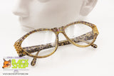 PALOMA PICASSO 3791 80 Vintage frame eyeglass,  decoupage pattern acetate golden details, New Old Stock 1990s