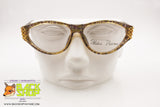 PALOMA PICASSO 3791 80 Vintage frame eyeglass,  decoupage pattern acetate golden details, New Old Stock 1990s