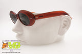 BLUE BAY by SAFILO B&B 24/S Oval Cat eye Sunglasses, Red opaque acetate, New Old Stock 1990s