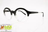 EXESS mod. 3-1875 A032 DZ Round Sunglasses frame, bicolor black & clear, New Old Stock 2000s