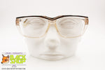 SAFILO EMOZIONI 10 Vintage eyeglass/sunglasses frame, Clear & brown wooden effect, New Old Stock