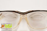 SAFILO EMOZIONI 10 Vintage eyeglass/sunglasses frame, Clear & brown wooden effect, New Old Stock