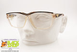 SAFILO EMOZIONI 10 Vintage eyeglass/sunglasses frame, Clear & brown wooden effect, New Old Stock