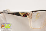 SAFILO EMOZIONI 10 Vintage eyeglass/sunglasses frame, Clear & brown wooden effect, New Old Stock