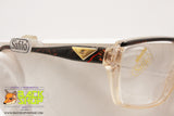 SAFILO EMOZIONI 10 Vintage eyeglass/sunglasses frame, Clear & brown wooden effect, New Old Stock