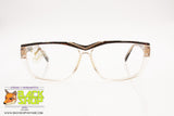 SAFILO EMOZIONI 10 Vintage eyeglass/sunglasses frame, Clear & brown wooden effect, New Old Stock