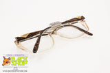 SAFILO EMOZIONI 10 Vintage eyeglass/sunglasses frame, Clear & brown wooden effect, New Old Stock