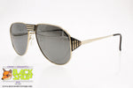 ESSENCE mod. 494 Gold/Black Vintage Sunglasses, Made in Japan, New Old Stock