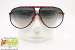 SFEROFLEX mod. 9518 T77 Aviator Sunglasses oversize, black red, New Old Stock 1980s