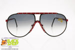 SFEROFLEX mod. 9518 T77 Aviator Sunglasses oversize, black red, New Old Stock 1980s