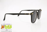 LE CLUB Actif mod. CLAYTON 44, Vintage Sunglasses round wayfarer, black golden, New Old Stock 1990s
