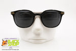 LE CLUB Actif mod. CLAYTON 44, Vintage Sunglasses round wayfarer, black golden, New Old Stock 1990s