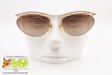 FILOU GERMANY mod. 9313 1 Vintage Sunglasses pop funky, golden satin e lucite, New Old Stock 1980s