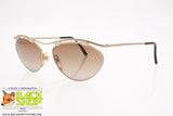 FILOU GERMANY mod. 9313 1 Vintage Sunglasses pop funky, golden satin e lucite, New Old Stock 1980s