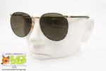 PACO RABANNE Paris mod. Pr-737 Gp-343 Vintage sunglasses round, green dappled, New Old Stock 1980s