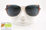 ESSENCE by INDO mod. 474 Blue/Dark Vintage Sunglasses round women, Frame Hong Kong, New Old Stock 1980s