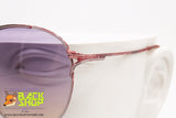 C.I. DONNA mod. 8070 D Vintage Sunglasses women, red & white marbled asymmetrical, New Old Stock 1980s